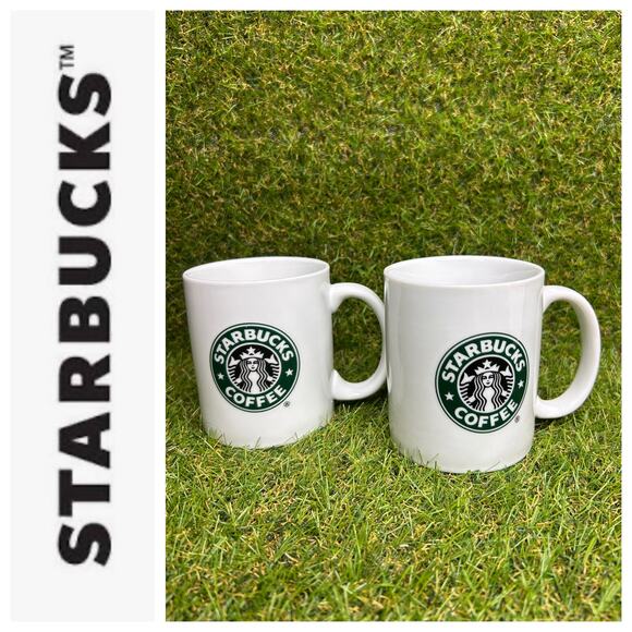 Starbucks 2006 Classic White Green Mermaid‎ Siren Logo Coffee Cup Set - Picture 1 of 8